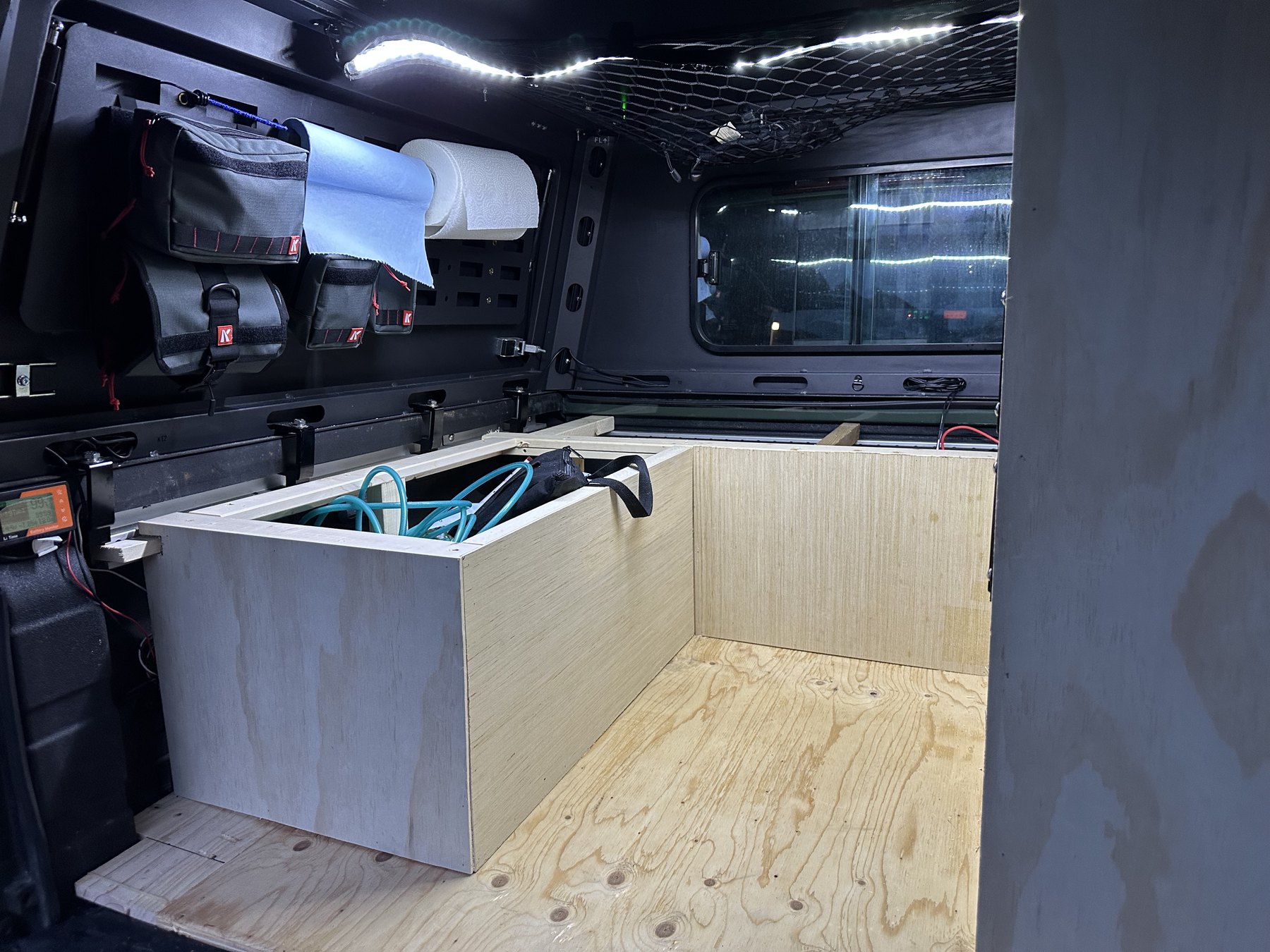 Cabinet install inside the truck build