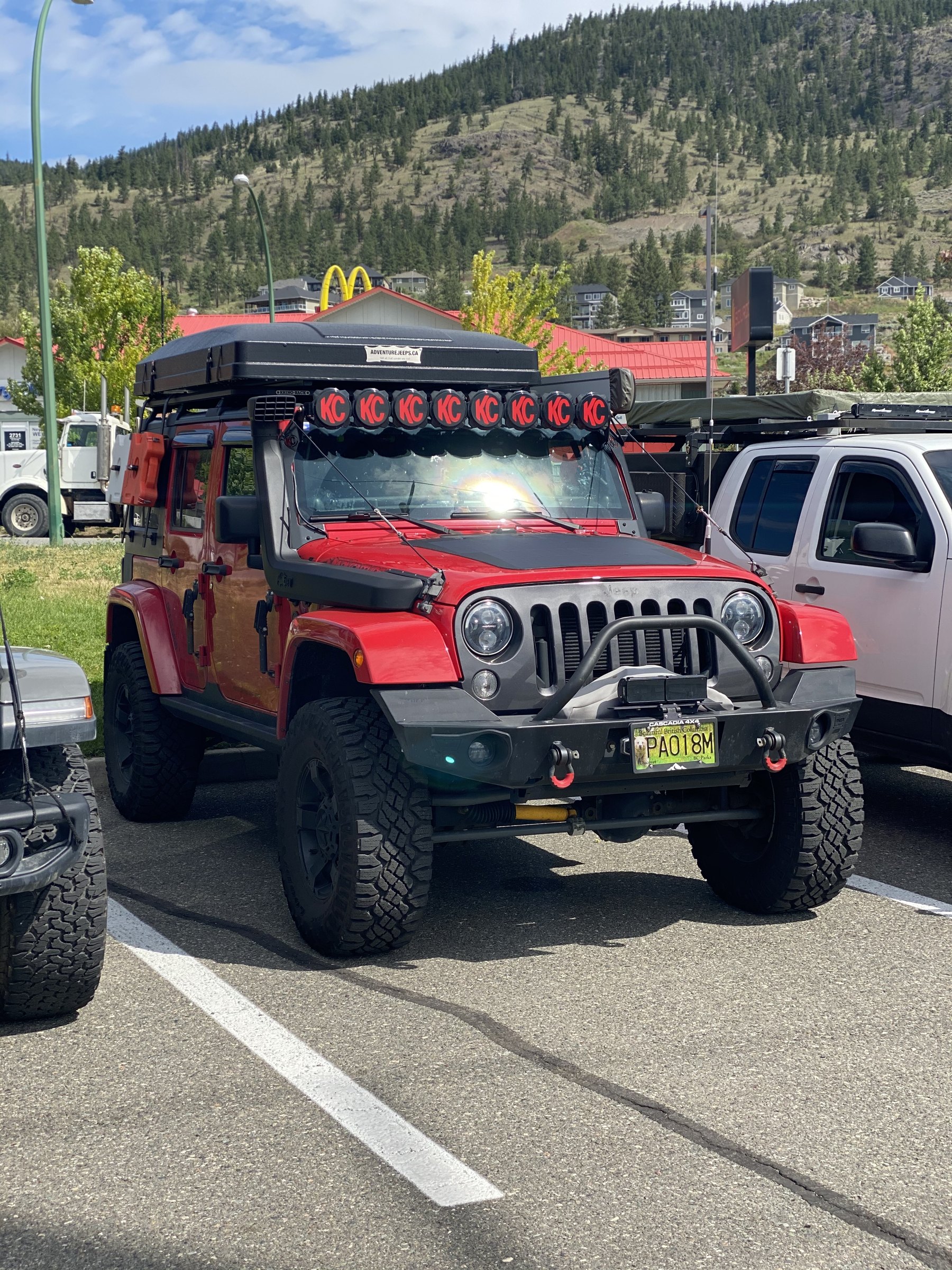 Previous red Jeep build
